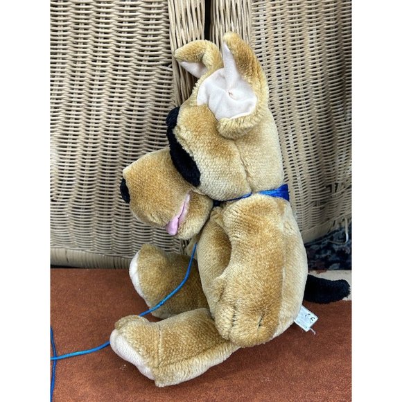 plush brown dog with black eye New Concepts Hong Kong scrappy Vintage - Picture 2 of 11